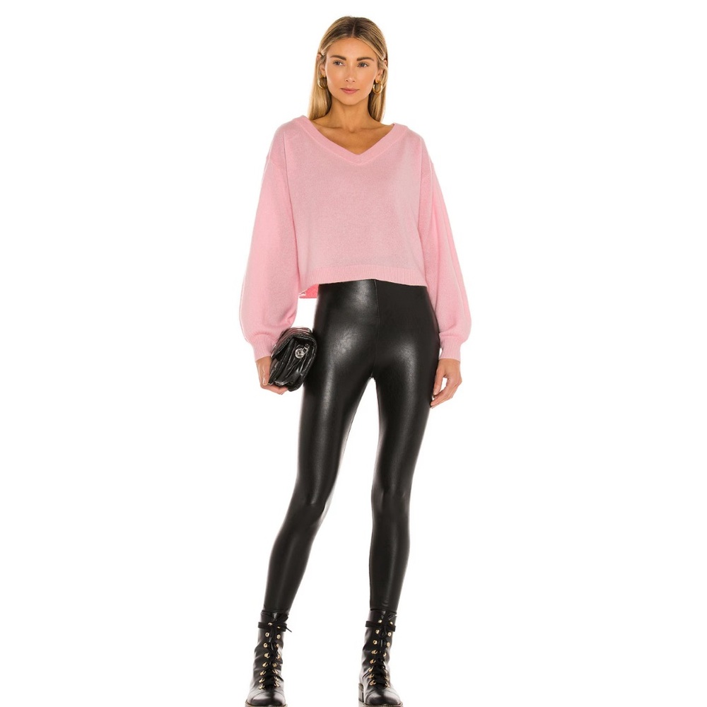 Commando Perfect Control Faux Leather Legging in Black Size Small